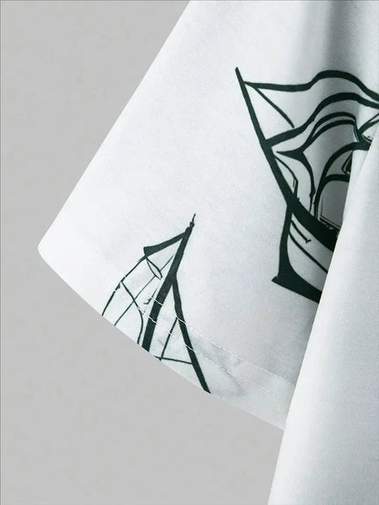 Barea - Elegante Verano Dos Piezas Impreso Set